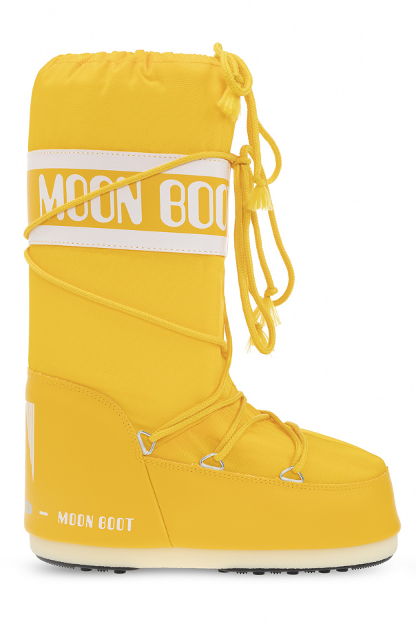 Yellow Nylon snow boots Moon Boot men puma bmw shoes beige black SchaferandweinerShops KR